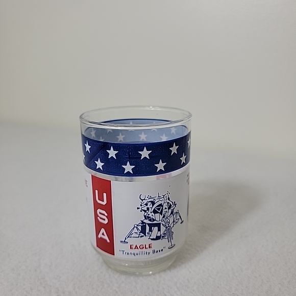 Man On The Moon July 20, 1969 Red White Blue Tumblers, Set Of 2 - Picture 4 of 6